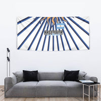 Argentina National Football Tapestry Sun Of May Retro Starburst Graphic Art