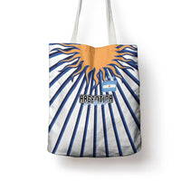 Argentina National Football Tote Bag Sun Of May Retro Starburst Graphic Art
