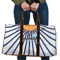 Argentina National Football Travel Bag Sun Of May Retro Starburst Graphic Art