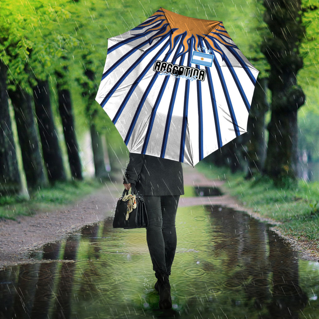 Argentina National Football Umbrella Sun Of May Retro Starburst Graphic Art