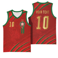 Custom Morocco National Football Basketball Jersey Atlas Lions-Claws