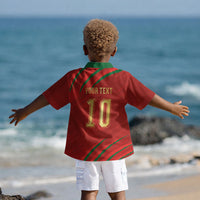 Custom Morocco National Football Kid Hawaiian Shirt Atlas Lions-Claws LT03