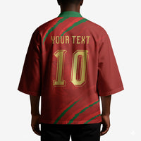 Custom Morocco National Football Kimono Atlas Lions-Claws