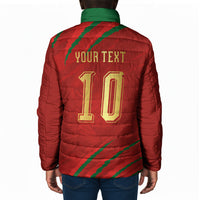 Custom Morocco National Football Padded Jacket Atlas Lions-Claws