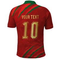Custom Morocco National Football Polo Shirt Atlas Lions-Claws