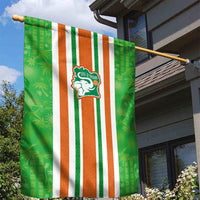 Cote d'Ivoire Garden Flag The Elephants with African Pattern Stripes