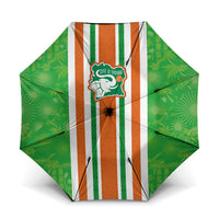 Cote d'Ivoire Umbrella The Elephants with African Pattern Stripes
