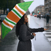 Cote d'Ivoire Umbrella The Elephants with African Pattern Stripes