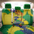 Brazil Independence Day Back Car Seat Cover Sete de Setembro and Golden Lion Tamarin - Wonder Print Shop