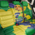 Brazil Independence Day Back Car Seat Cover Sete de Setembro and Golden Lion Tamarin - Wonder Print Shop