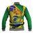 Brazil Independence Day Baseball Jacket Sete de Setembro and Golden Lion Tamarin - Wonder Print Shop