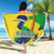 Brazil Independence Day Beach Blanket Sete de Setembro and Golden Lion Tamarin - Wonder Print Shop
