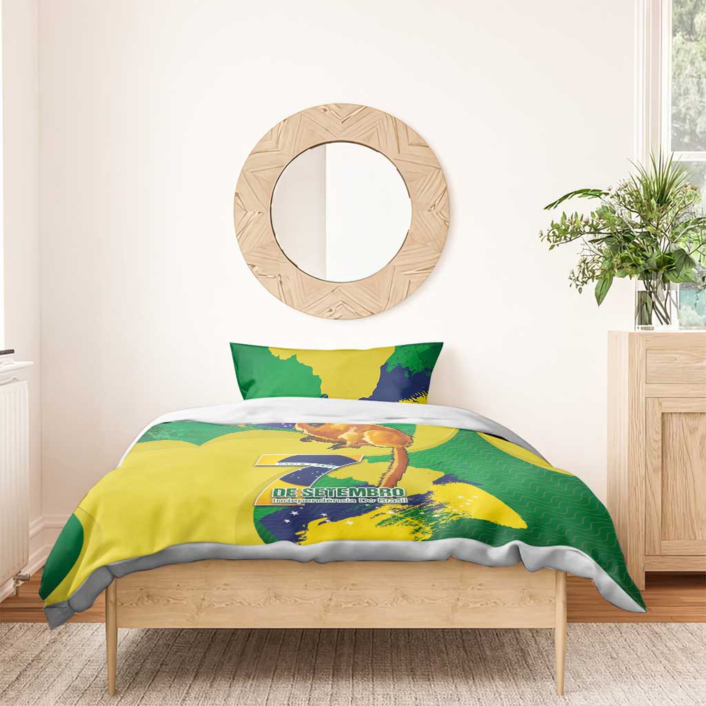 Brazil Independence Day Bedding Set Sete de Setembro and Golden Lion Tamarin - Wonder Print Shop