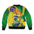 Brazil Independence Day Bomber Jacket Sete de Setembro and Golden Lion Tamarin - Wonder Print Shop