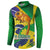 Brazil Independence Day Button Sweatshirt Sete de Setembro and Golden Lion Tamarin - Wonder Print Shop