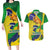 Brazil Independence Day Couples Matching Long Sleeve Bodycon Dress and Hawaiian Shirt Sete de Setembro and Golden Lion Tamarin - Wonder Print Shop