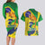 Brazil Independence Day Couples Matching Long Sleeve Bodycon Dress and Hawaiian Shirt Sete de Setembro and Golden Lion Tamarin - Wonder Print Shop