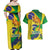 Brazil Independence Day Couples Matching Off Shoulder Maxi Dress and Hawaiian Shirt Sete de Setembro and Golden Lion Tamarin - Wonder Print Shop