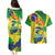 Brazil Independence Day Couples Matching Puletasi and Hawaiian Shirt Sete de Setembro and Golden Lion Tamarin - Wonder Print Shop