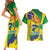 Brazil Independence Day Couples Matching Short Sleeve Bodycon Dress and Hawaiian Shirt Sete de Setembro and Golden Lion Tamarin - Wonder Print Shop