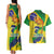 Brazil Independence Day Couples Matching Tank Maxi Dress and Hawaiian Shirt Sete de Setembro and Golden Lion Tamarin - Wonder Print Shop