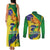 Brazil Independence Day Couples Matching Tank Maxi Dress and Long Sleeve Button Shirt Sete de Setembro and Golden Lion Tamarin - Wonder Print Shop