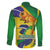 Brazil Independence Day Family Matching Long Sleeve Bodycon Dress and Hawaiian Shirt Sete de Setembro and Golden Lion Tamarin - Wonder Print Shop