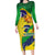 Brazil Independence Day Family Matching Long Sleeve Bodycon Dress and Hawaiian Shirt Sete de Setembro and Golden Lion Tamarin - Wonder Print Shop