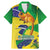 Brazil Independence Day Family Matching Mermaid Dress and Hawaiian Shirt Sete de Setembro and Golden Lion Tamarin - Wonder Print Shop