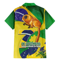 Brazil Independence Day Family Matching Mermaid Dress and Hawaiian Shirt Sete de Setembro and Golden Lion Tamarin - Wonder Print Shop
