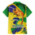 Brazil Independence Day Family Matching Mermaid Dress and Hawaiian Shirt Sete de Setembro and Golden Lion Tamarin - Wonder Print Shop