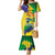 Brazil Independence Day Family Matching Mermaid Dress and Hawaiian Shirt Sete de Setembro and Golden Lion Tamarin - Wonder Print Shop