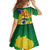 Brazil Independence Day Family Matching Off The Shoulder Long Sleeve Dress and Hawaiian Shirt Sete de Setembro and Golden Lion Tamarin - Wonder Print Shop