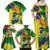 Brazil Independence Day Family Matching Off Shoulder Maxi Dress and Hawaiian Shirt Sete de Setembro and Golden Lion Tamarin - Wonder Print Shop