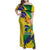 Brazil Independence Day Family Matching Off Shoulder Maxi Dress and Hawaiian Shirt Sete de Setembro and Golden Lion Tamarin - Wonder Print Shop