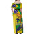 Brazil Independence Day Family Matching Off Shoulder Maxi Dress and Hawaiian Shirt Sete de Setembro and Golden Lion Tamarin - Wonder Print Shop