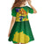 Brazil Independence Day Family Matching Off Shoulder Short Dress and Hawaiian Shirt Sete de Setembro and Golden Lion Tamarin - Wonder Print Shop