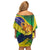 Brazil Independence Day Family Matching Off Shoulder Short Dress and Hawaiian Shirt Sete de Setembro and Golden Lion Tamarin - Wonder Print Shop
