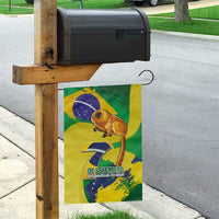 Brazil Independence Day Garden Flag Sete de Setembro and Golden Lion Tamarin - Wonder Print Shop