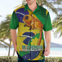 Brazil Independence Day Hawaiian Shirt Sete de Setembro and Golden Lion Tamarin - Wonder Print Shop