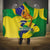Brazil Independence Day Hooded Blanket Sete de Setembro and Golden Lion Tamarin