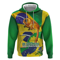 Brazil Independence Day Hoodie Sete de Setembro and Golden Lion Tamarin - Wonder Print Shop