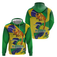 Brazil Independence Day Hoodie Sete de Setembro and Golden Lion Tamarin - Wonder Print Shop