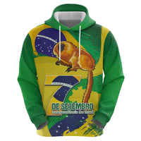 Brazil Independence Day Hoodie Sete de Setembro and Golden Lion Tamarin - Wonder Print Shop