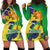 Brazil Independence Day Hoodie Dress Sete de Setembro and Golden Lion Tamarin - Wonder Print Shop