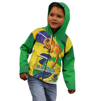 Brazil Independence Day Kid Hoodie Sete de Setembro and Golden Lion Tamarin - Wonder Print Shop