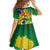 Brazil Independence Day Kid Short Sleeve Dress Sete de Setembro and Golden Lion Tamarin - Wonder Print Shop