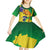 Brazil Independence Day Kid Short Sleeve Dress Sete de Setembro and Golden Lion Tamarin - Wonder Print Shop