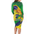 Brazil Independence Day Long Sleeve Bodycon Dress Sete de Setembro and Golden Lion Tamarin - Wonder Print Shop