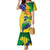 Brazil Independence Day Mermaid Dress Sete de Setembro and Golden Lion Tamarin - Wonder Print Shop